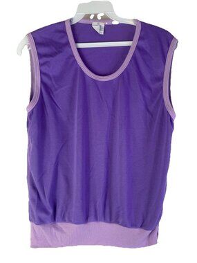 Vintage 70s Streetwear Color Block Banded Waist Sleeveless Shirt To